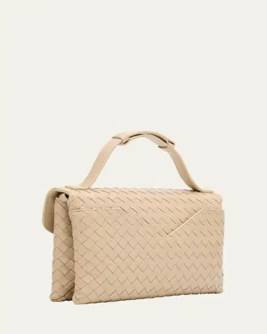 Bottega Veneta Knot Lock Leather Top-Handle Bag | Thumbnail 3 Bottega Veneta Knot Lock Leather Top-Handle Bag | Thumbnail 3