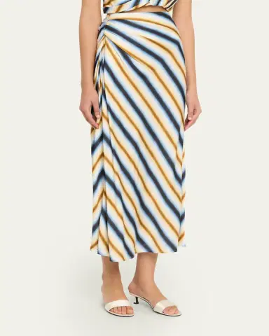 A.L.C. Jean Stripe Column Skirt | Thumbnail 4 A.L.C. Jean Stripe Column Skirt | Thumbnail 4