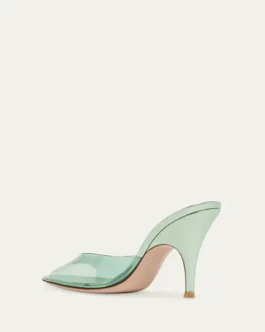 Gianvito Rossi 95mm Plexi Mule Sandals | Thumbnail 2