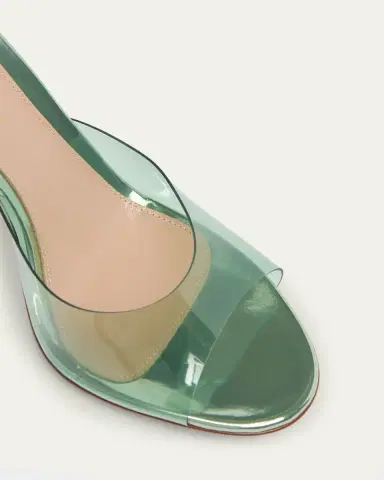 Gianvito Rossi 95mm Plexi Mule Sandals | Thumbnail 3