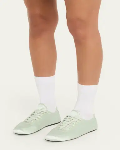 Prada Satin Low-Top Sneakers | Thumbnail 2 Prada Satin Low-Top Sneakers | Thumbnail 2