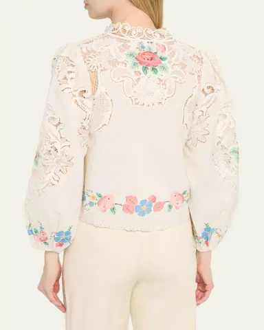 Sea Astrid Floral Embroidered Blouse | Thumbnail 3