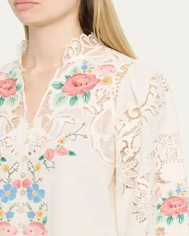 Sea Astrid Floral Embroidered Blouse | Thumbnail 5