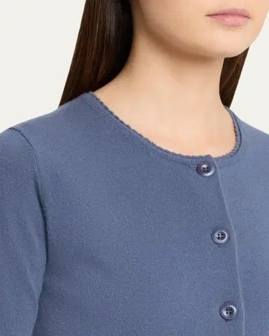 Vince Scallop-Trim Cardigan | Thumbnail 13 Vince Scallop-Trim Cardigan | Thumbnail 13