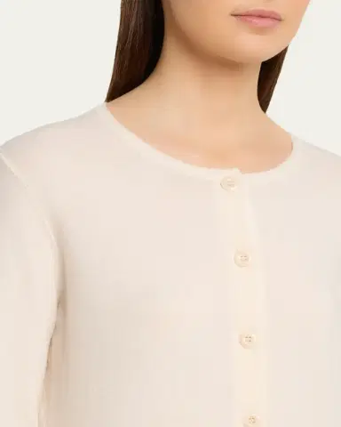 Vince Scallop-Trim Cardigan | Thumbnail 5 Vince Scallop-Trim Cardigan | Thumbnail 5