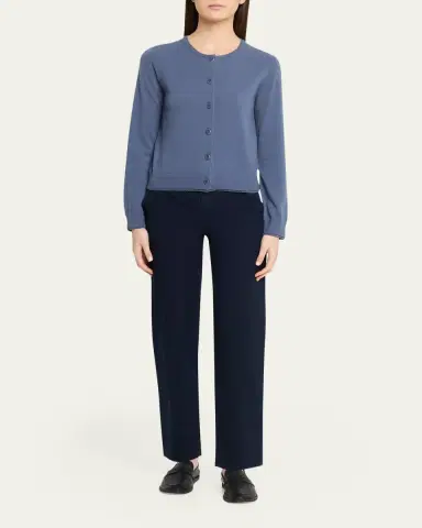 Vince Scallop-Trim Cardigan | Thumbnail 10 Vince Scallop-Trim Cardigan | Thumbnail 10