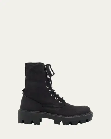 Prada Canvas Ankle Combat Boots | Thumbnail 6 Prada Canvas Ankle Combat Boots | Thumbnail 6