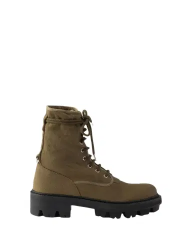 Prada Canvas Ankle Combat Boots | Thumbnail 1 Prada Canvas Ankle Combat Boots | Thumbnail 1