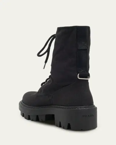 Prada Canvas Ankle Combat Boots | Thumbnail 4 Prada Canvas Ankle Combat Boots | Thumbnail 4