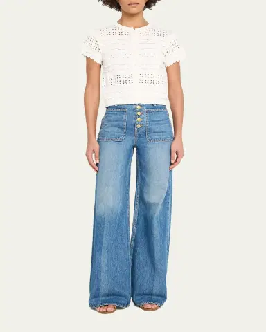 Ulla Johnson Abriana Eyelet Cropped Cardigan | Thumbnail 2 Ulla Johnson Abriana Eyelet Cropped Cardigan | Thumbnail 2
