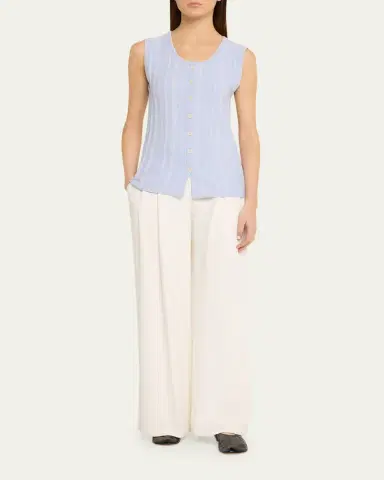 Proenza Schouler White Label Alyna Textured Knit Vest | Thumbnail 2 Proenza Schouler White Label Alyna Textured Knit Vest | Thumbnail 2
