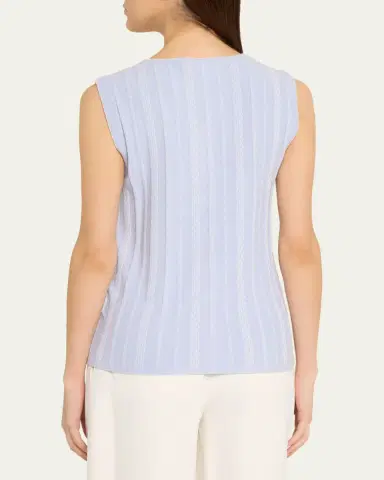 Proenza Schouler White Label Alyna Textured Knit Vest | Thumbnail 3 Proenza Schouler White Label Alyna Textured Knit Vest | Thumbnail 3