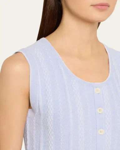 Proenza Schouler White Label Alyna Textured Knit Vest | Thumbnail 5 Proenza Schouler White Label Alyna Textured Knit Vest | Thumbnail 5