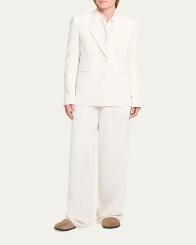TWP Her Fit Blazer in Coated Viscose Linen | Thumbnail 2 TWP Her Fit Blazer in Coated Viscose Linen | Thumbnail 2