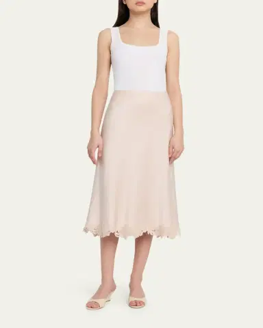 Kobi Halperin Brooks Lace-Trim Midi Skirt | Thumbnail 2 Kobi Halperin Brooks Lace-Trim Midi Skirt | Thumbnail 2