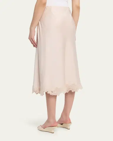 Kobi Halperin Brooks Lace-Trim Midi Skirt | Thumbnail 3 Kobi Halperin Brooks Lace-Trim Midi Skirt | Thumbnail 3