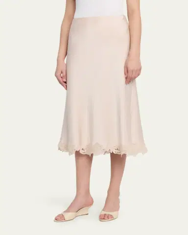 Kobi Halperin Brooks Lace-Trim Midi Skirt | Thumbnail 4 Kobi Halperin Brooks Lace-Trim Midi Skirt | Thumbnail 4