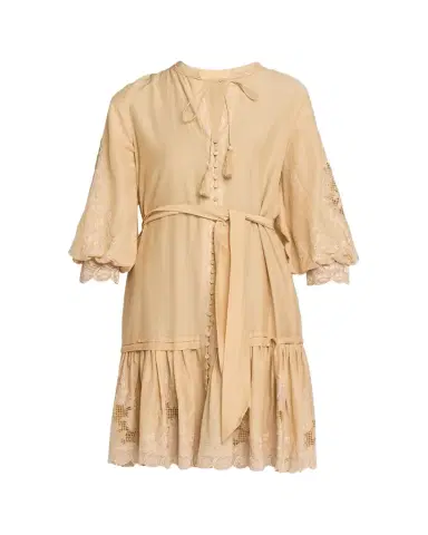 Kobi Halperin Erica Embroidered Flounce Dress | Thumbnail 1
