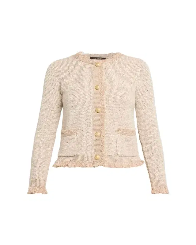Kobi Halperin Kailey Fringe-Trim Sequin Knit Sweater