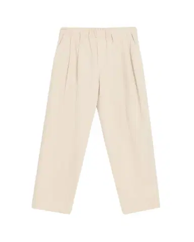 Brunello Cucinelli Pleated Twill Wide-Leg Pull-On Pants | Thumbnail 1