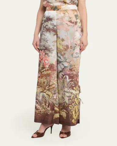 Kobi Halperin Helena Wide-Leg Botanical-Print Pants | Thumbnail 4 Kobi Halperin Helena Wide-Leg Botanical-Print Pants | Thumbnail 4