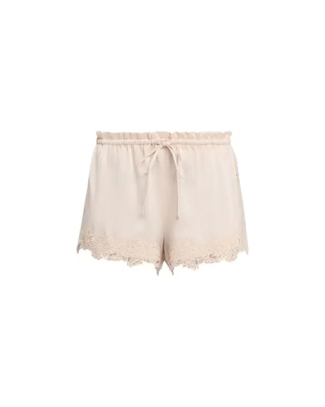 Cristal Lace-Trim Relaxed Shorts