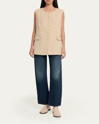 Kobi Halperin Jay Button-Down Crewneck Vest | Thumbnail 2 Kobi Halperin Jay Button-Down Crewneck Vest | Thumbnail 2