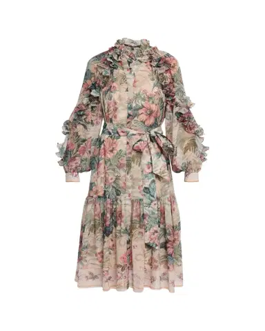 Kobi Halperin Amanda Floral-Print Ruffle Midi Dress | Thumbnail 1 Kobi Halperin Amanda Floral-Print Ruffle Midi Dress | Thumbnail 1