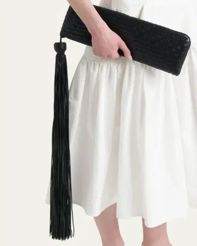 Bottega Veneta Tassel Nappa Leather Clutch Bag | Thumbnail 2 Bottega Veneta Tassel Nappa Leather Clutch Bag | Thumbnail 2