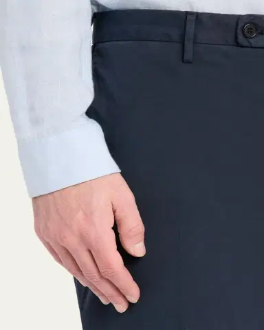 Incotex Men's Pressed-Crease Cotton Trousers | Thumbnail 5
