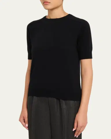Lisa Yang Kenza Cashmere Elbow-Sleeve Sweater | Thumbnail 4 Lisa Yang Kenza Cashmere Elbow-Sleeve Sweater | Thumbnail 4
