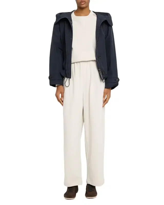 Brunello Cucinelli Sheer-Sleeve Sweatshirt