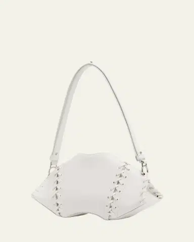Alexander McQueen Lace-Up Corset Leather Shoulder Bag | Thumbnail 3