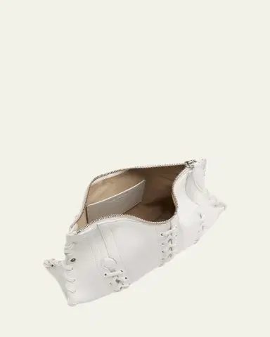 Alexander McQueen Lace-Up Corset Leather Shoulder Bag | Thumbnail 4