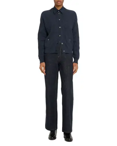 Brunello Cucinelli Chiffon Raglan Sleeve Button-Down Shirt | Thumbnail 1 Brunello Cucinelli Chiffon Raglan Sleeve Button-Down Shirt | Thumbnail 1
