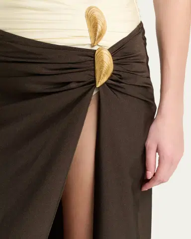 SIMKHAI Eiana Shell Midi Skirt | Thumbnail 5