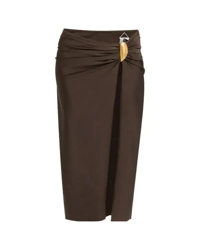 SIMKHAI Eiana Shell Midi Skirt