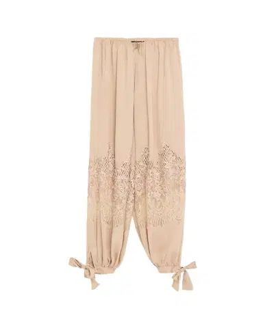 Kobi Halperin Corrine Lace-Inset Balloon Pants | Thumbnail 1 Kobi Halperin Corrine Lace-Inset Balloon Pants | Thumbnail 1