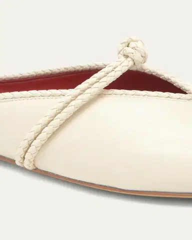 Bottega Veneta Lagoon Nappa Leather Knotted Mary Jane Ballerina Mules | Thumbnail 3 Bottega Veneta Lagoon Nappa Leather Knotted Mary Jane Ballerina Mules | Thumbnail 3