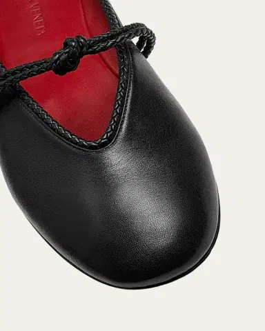 Bottega Veneta Lagoon Nappa Leather Knotted Mary Jane Ballerina Mules | Thumbnail 7 Bottega Veneta Lagoon Nappa Leather Knotted Mary Jane Ballerina Mules | Thumbnail 7