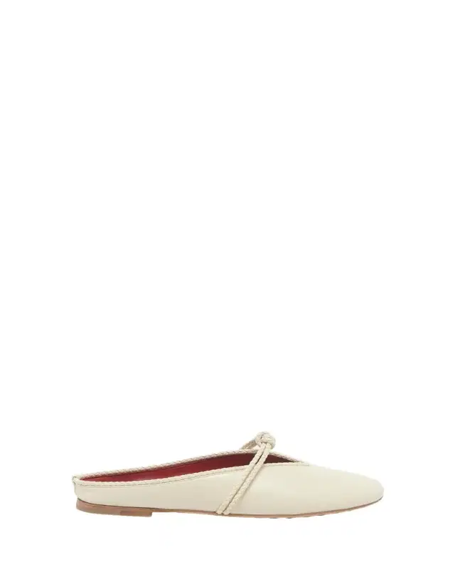 Bottega Veneta Lagoon Nappa Leather Knotted Mary Jane Ballerina Mules