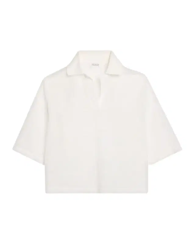 Brunello Cucinelli Semi-Sheer Eyelet Cotton Shirt