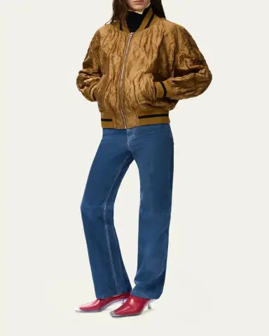 Loewe Satin Oversized Bomber Jacket | Thumbnail 2 Loewe Satin Oversized Bomber Jacket | Thumbnail 2