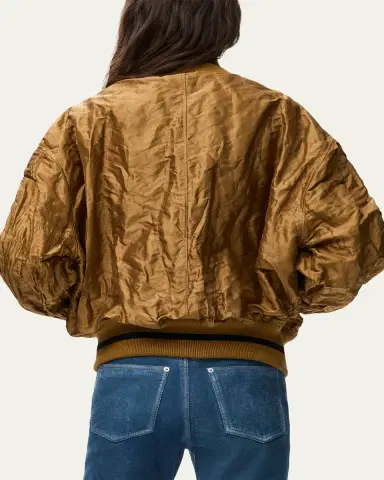 Loewe Satin Oversized Bomber Jacket | Thumbnail 3 Loewe Satin Oversized Bomber Jacket | Thumbnail 3
