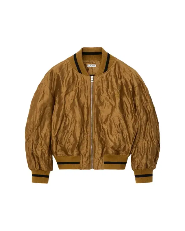 Loewe Satin Oversized Bomber Jacket
