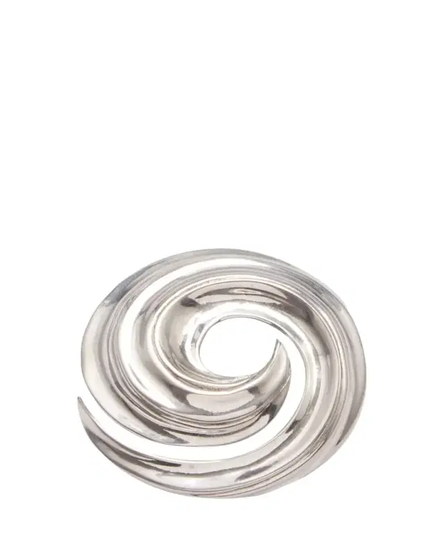Silvertone Swirl Pin