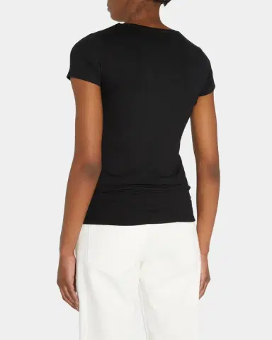 MAJESTIC FILATURES Soft Touch Short-Sleeve V-Neck Tee | Thumbnail 2