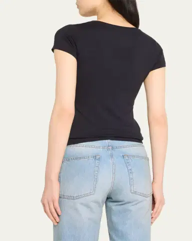 MAJESTIC FILATURES Soft Touch Short-Sleeve V-Neck Tee | Thumbnail 7