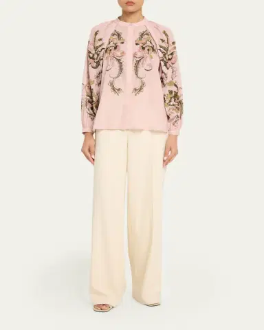 Kobi Halperin Heidi Sequin Floral-Print Blouse | Thumbnail 6