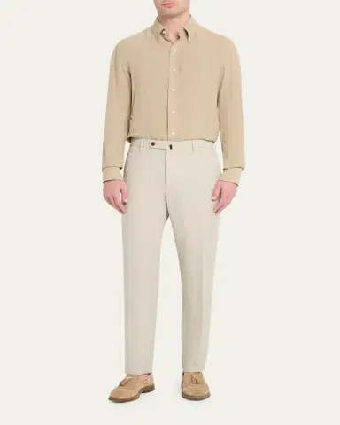 Incotex Men's Slim-Fit Chinolino Trousers | Thumbnail 2
